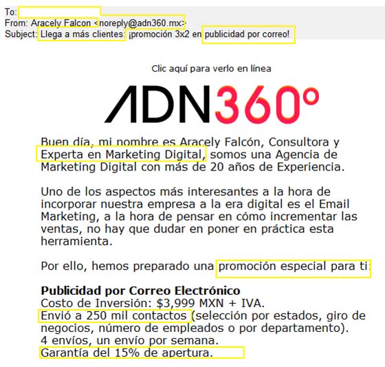 adn360-aracely-falcon-llega-a-mas-clientes-experta-marketing-digital-promocion-especial-para-ti-scam-spam-usa-09-04-2024