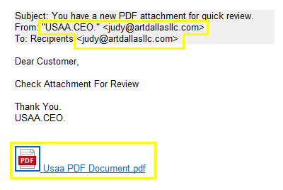 USAA-CEO-PDF-Attachment : Spam/Phishing